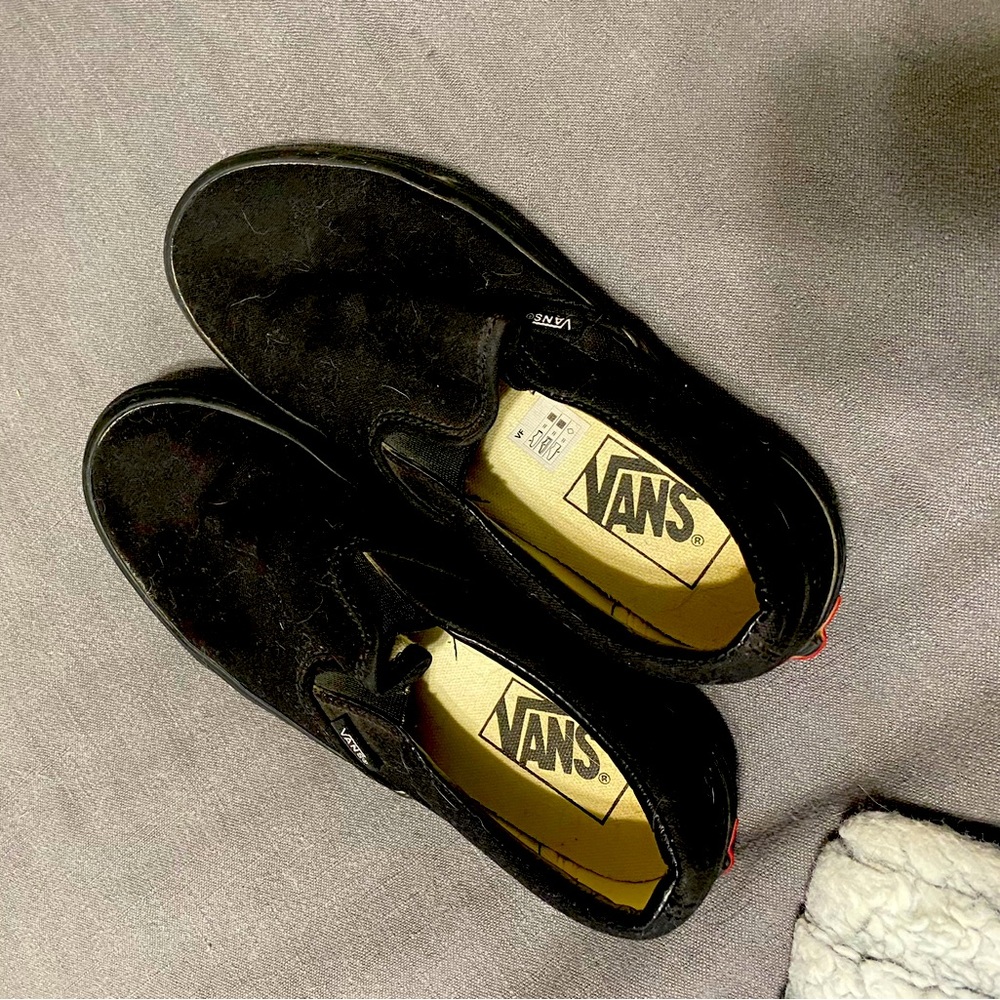 Size 7.5 vans slip ons